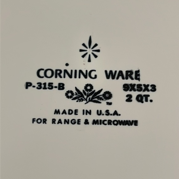 Loaf Pan "Cornflower Blue" by CORNING - Picture 8 of 9